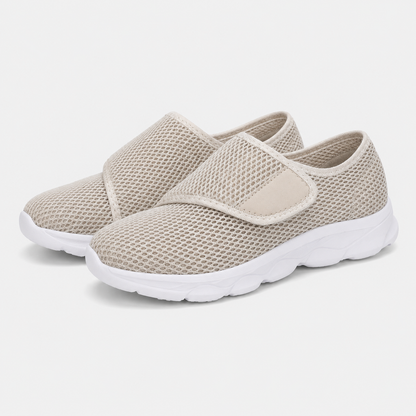 Extra-Wide Adjustable Mesh Slip-On Sneaker for Swollen Feet & Bunions – Cushioned Lightweight Walking Shoe for Men & Women
