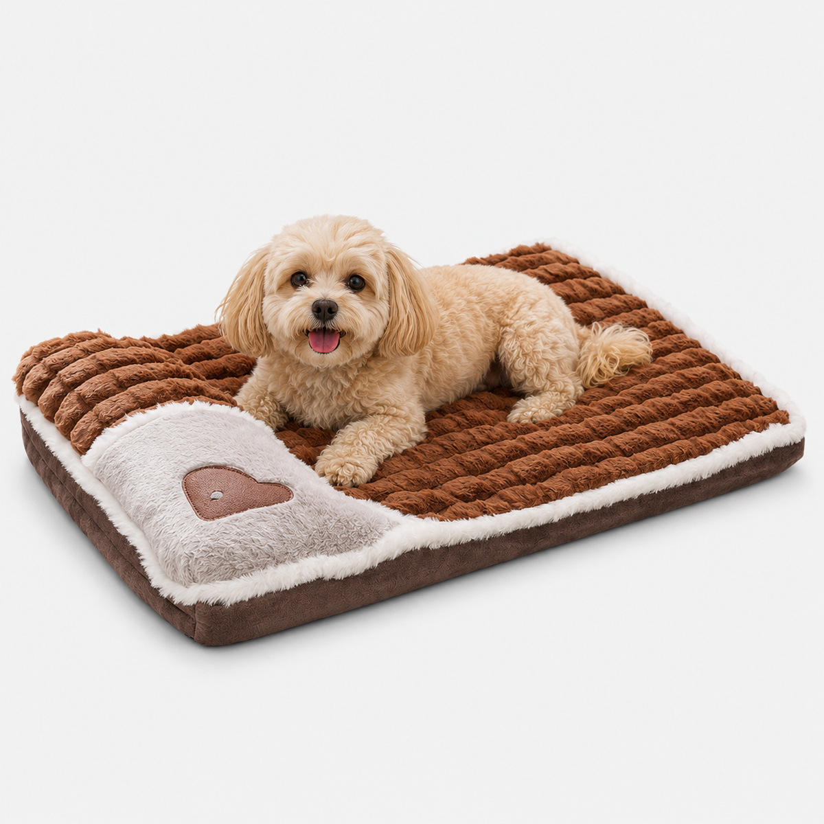 Quilted Orthopedic Dog & Cat Bed with Removable Washable Cover – Memory Foam Support for Joint Relief