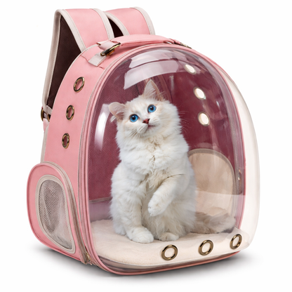 Comfort Pet | Mochila transportadora para gatos con malla transpirable y diseño ergonómico | Aprobada por aerolíneas para viajes seguros
