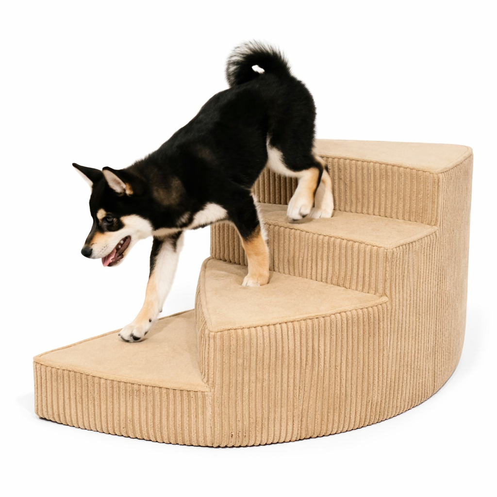 Orthopedic Non-Slip Foam Dog Stairs (Space-Saving)