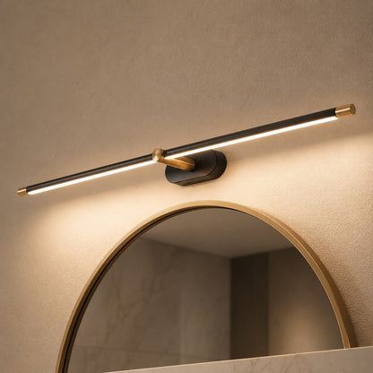 Hardwired LED Vanity Bar Light – Adjustable Metal Bathroom Mirror Fixture for Modern Homes