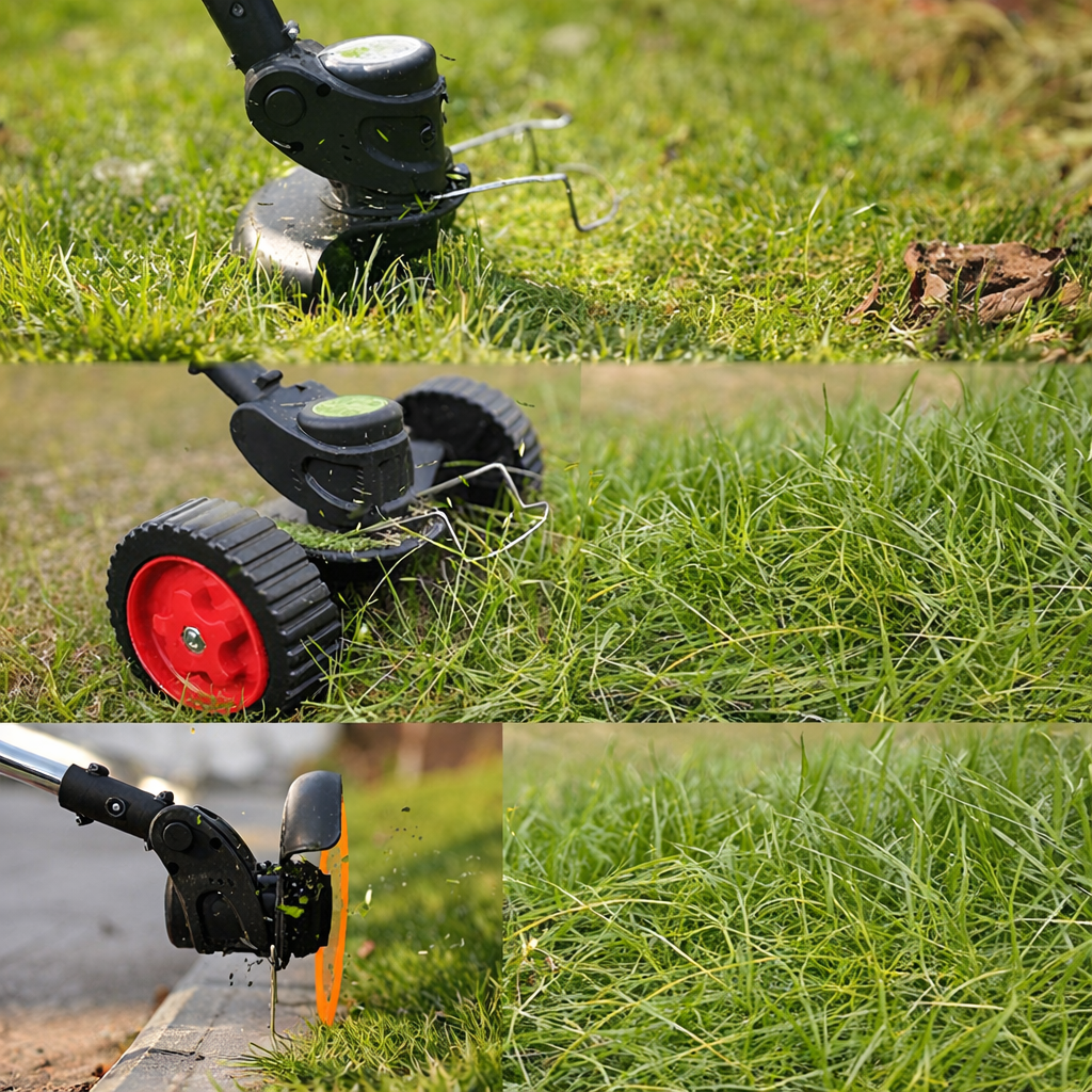 Cordless String Trimmer 3-in-1 21V Lithium-Ion Grass Edger Lawn Tool with 6-Inch Cutting Path for Yard Work & Garden Maintenance