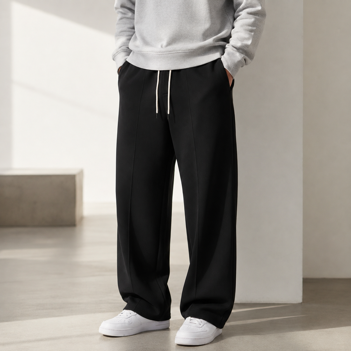 Men's Loose-Fit Joggers – Elastic Waistband Sweatpants with Drawstring for Gym, Running & Everyday Wear