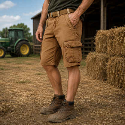 RUGGAREX – Men Cargo Shorts Lightweight Multi Pocket Casual Wear