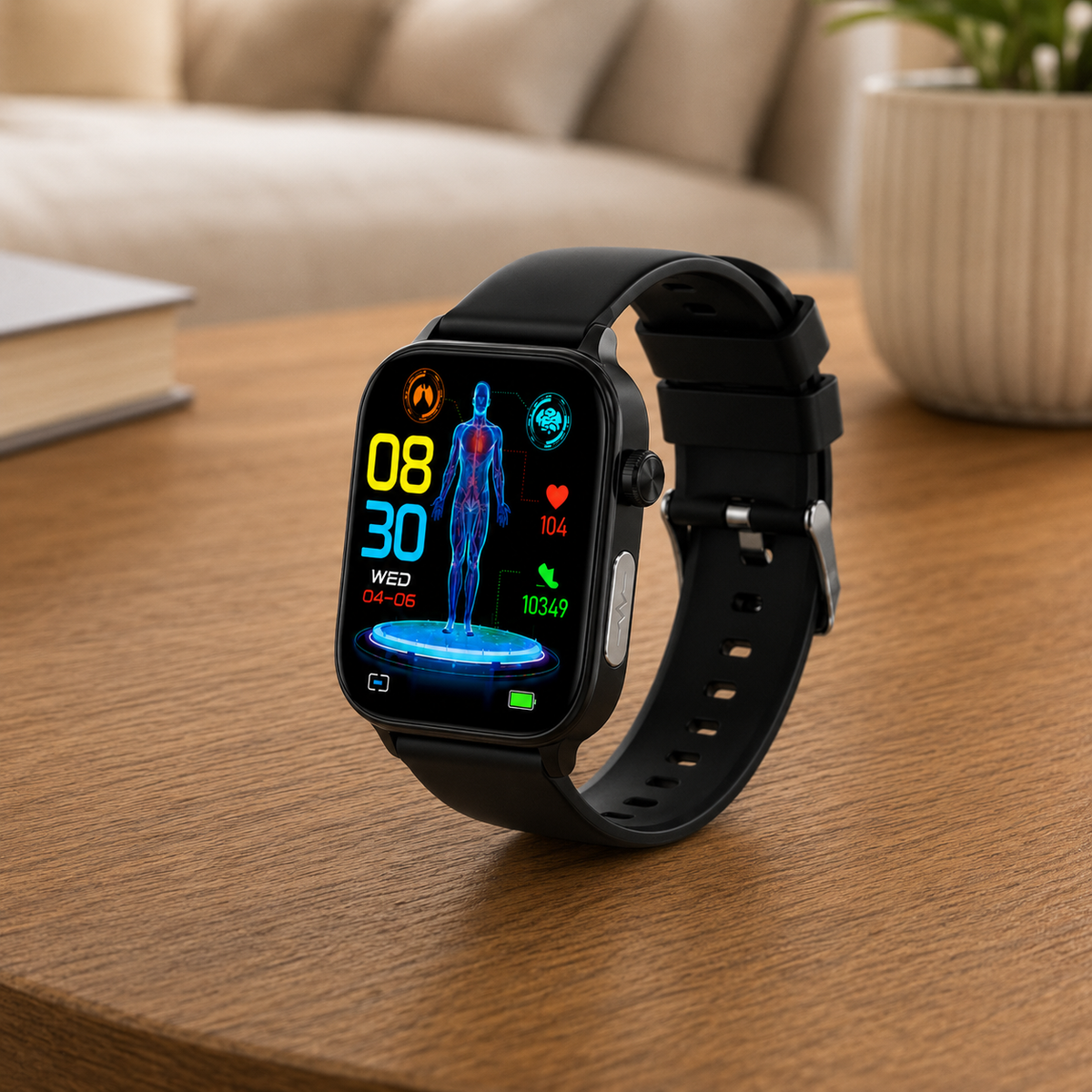 Reloj inteligente de fitness con Bluetooth y monitor de oxígeno: seguimiento diario de actividad y salud