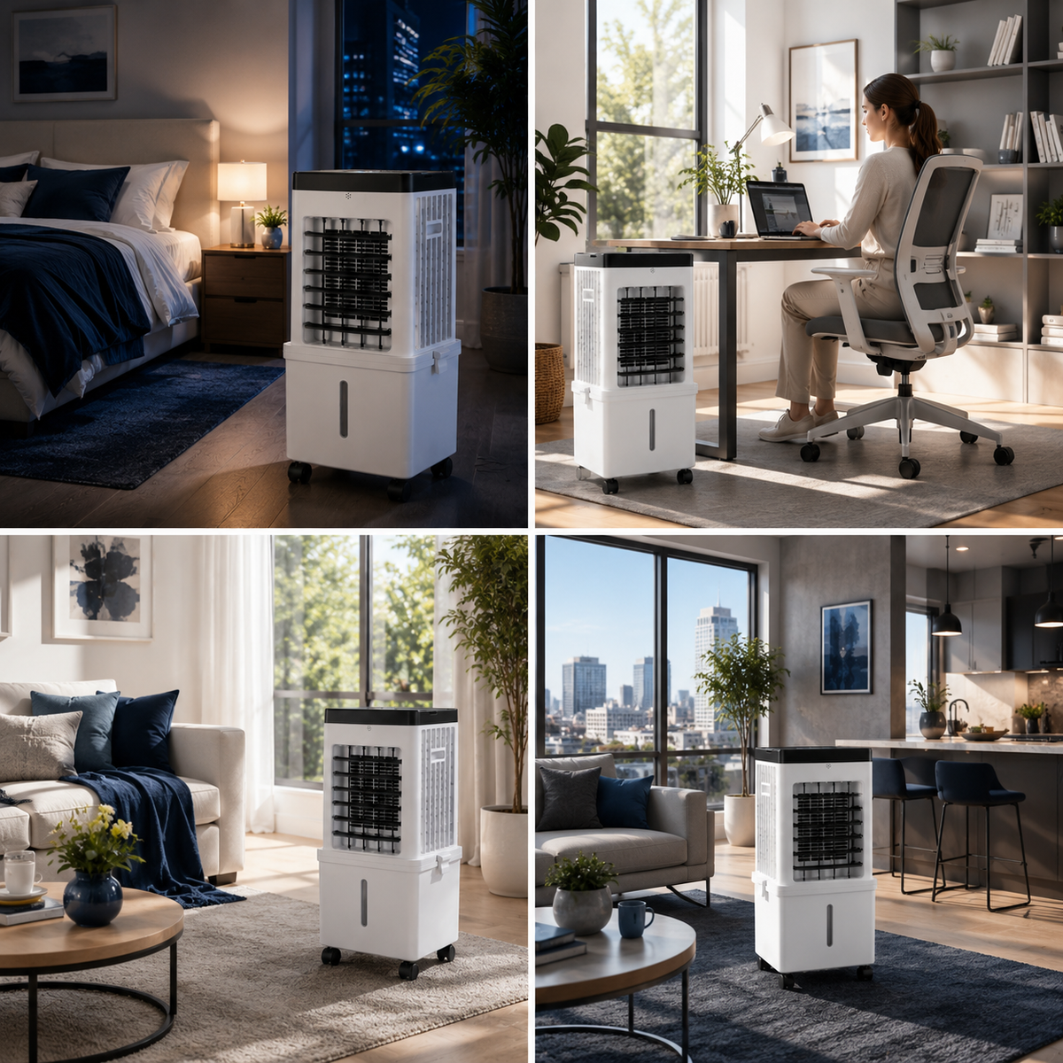 CoolAir Premium - 3-in-1 Portable Air for Cooling, Humidifying & Purifying