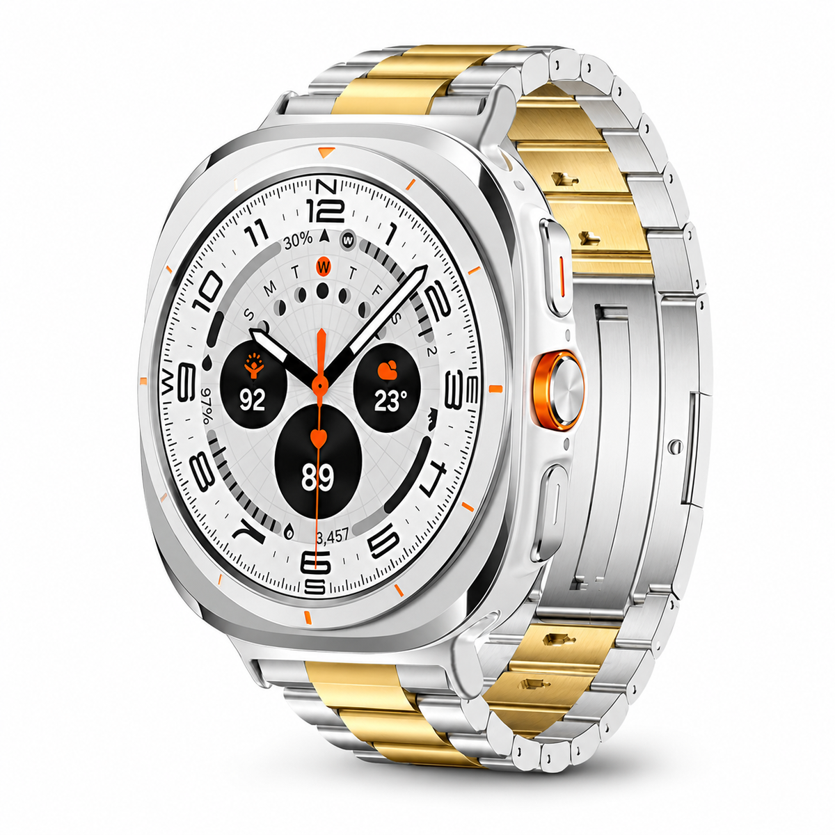 Premium Metal Link Wristband for Samsung Galaxy Watch Ultra 47mm – Titanium & Steel Construction