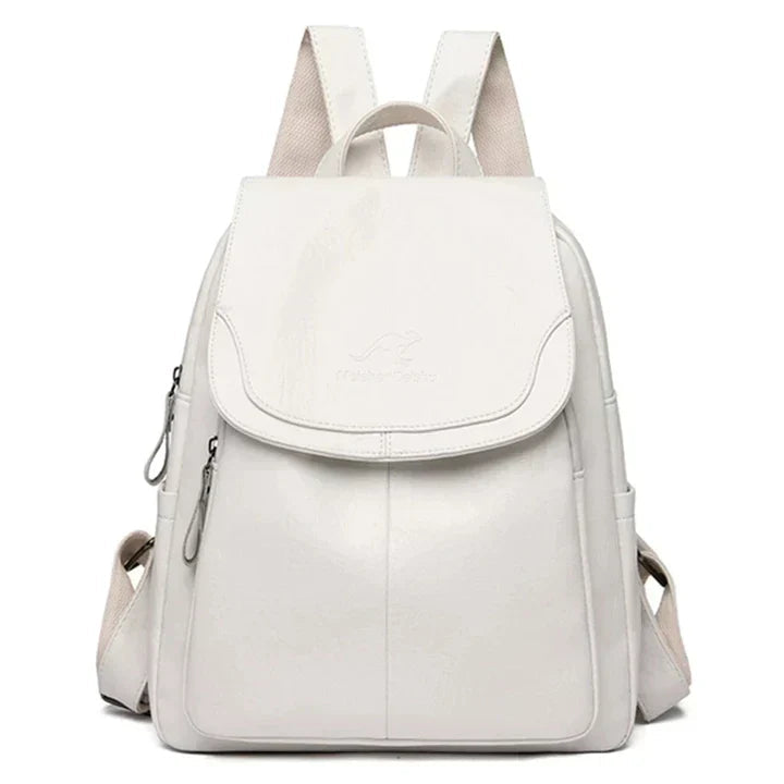 Chic Faux Leather Backpack | Stylish Flap Top Design with Adjustable Straps | Spacious Storage for Everyday Convenience