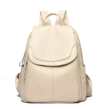 Chic Faux Leather Backpack | Stylish Flap Top Design with Adjustable Straps | Spacious Storage for Everyday Convenience