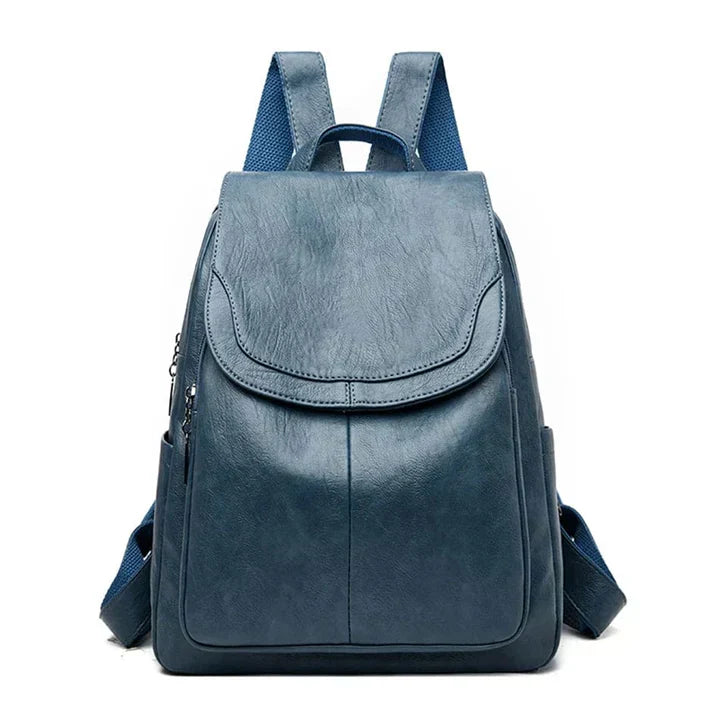 Chic Faux Leather Backpack | Stylish Flap Top Design with Adjustable Straps | Spacious Storage for Everyday Convenience