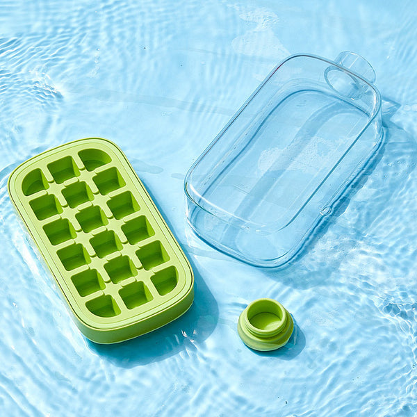 Ortekor Chic Hydration | 2-in-1 Ice Cube Bottle with Space-Saving Design | Portable & Stylish for Refreshing Drinks