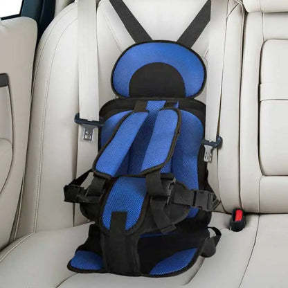 Portable Booster Seat with Safety Harness for Kids – Adjustable Travel Car Seat Cushion with Breathable Mesh and Soft Padding – Ages 0-12