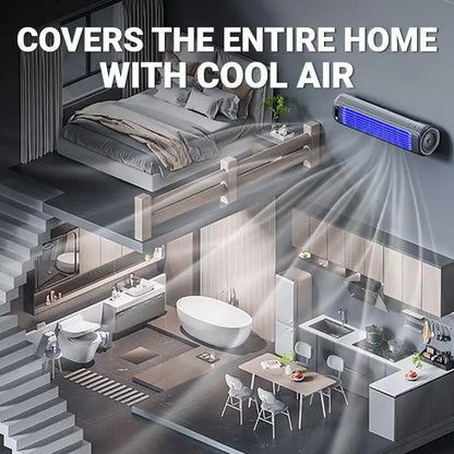 Rechargeable Desktop Cooler Fan with 3 Speed Settings for Office, Bedroom & Travel | Compact Personal Air Circulator | Whisper-Quiet