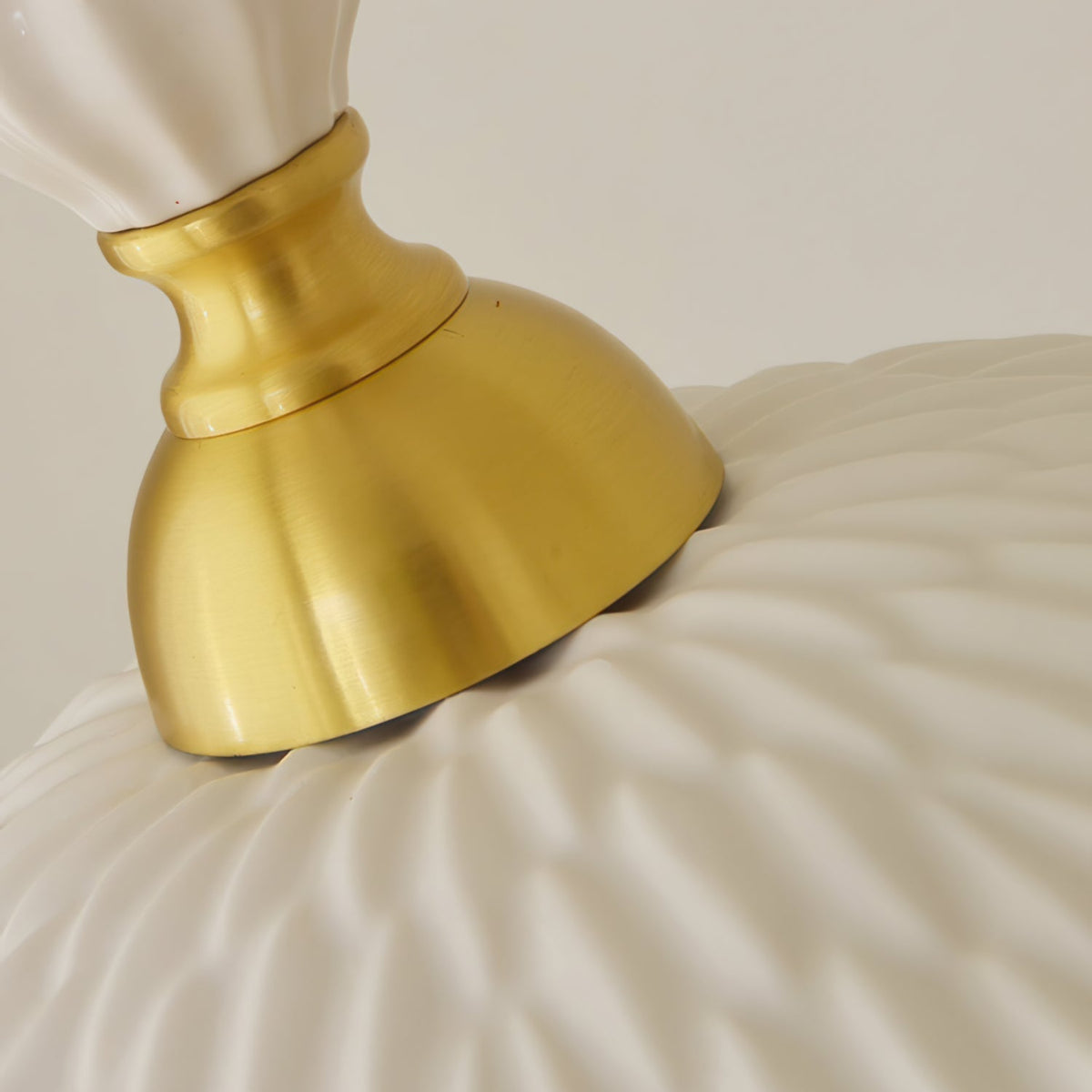 Hanging Ceiling Light Fixture White Ceramic Shade with Gold Hardware 9 in Adjustable Cord for Kitchen Island Dining Room Indoor Use E26 Sock