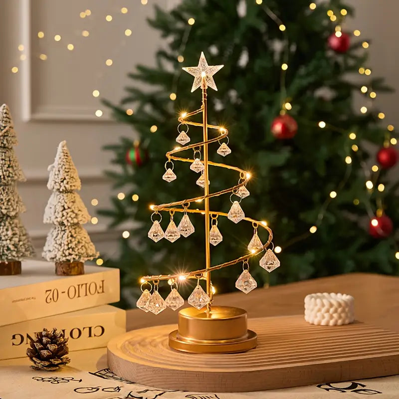 Crystal Cascade - Tabletop Lamp Tree