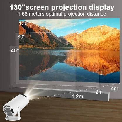 Smart Projector with Streaming Apps and Bluetooth, Home Theater Projector Native 720p with 4K Support – image 4