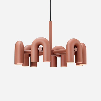 Contemporary Adjustable Multi-Head Ceiling Light Fixture with Rotating Arms for Dining Room Bedroom Living Space 40-Inch Modular Suspended L