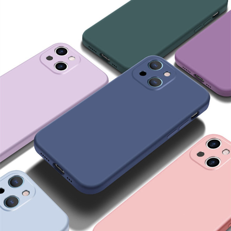 Soft-Touch Silicone Phone Case for iPhone 17, 16, Pro, Max & Air – Shock-Absorbing Protection with Anti-Fingerprint Finish