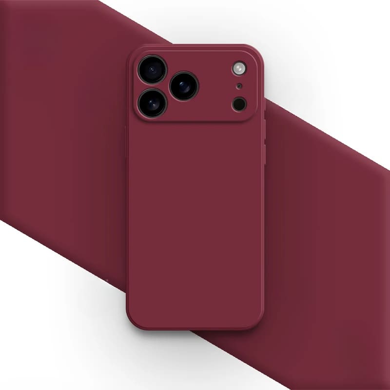 Soft-Touch Silicone Phone Case for iPhone 17, 16, Pro, Max & Air – Shock-Absorbing Protection with Anti-Fingerprint Finish
