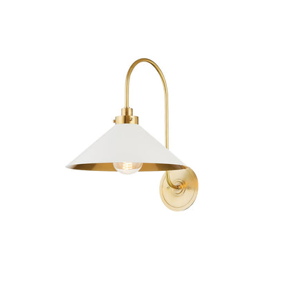 Hardwired Metal Wall Sconce with Downward Cone Shade E26 E27 Socket for Hallway Bedroom Living Room Indoor Lighting Fixture
