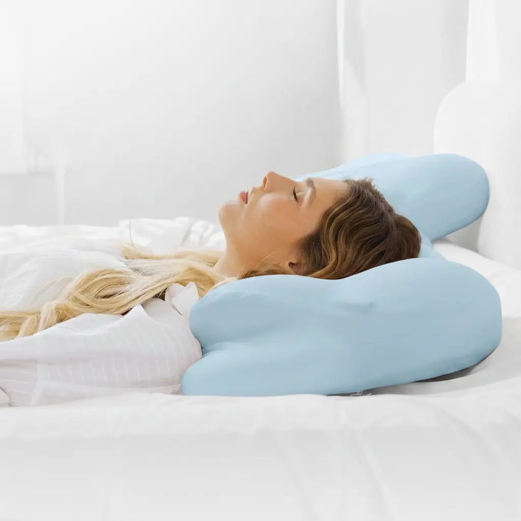 Ortekor Cloud Alignment Pillow | Adjustable Fill & Dual Height Design for Personalized Sleep Comfort