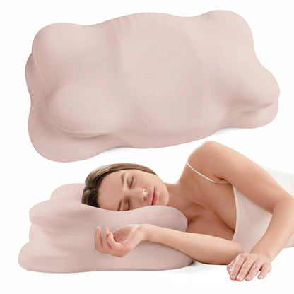 Ortekor Cloud Alignment Pillow | Adjustable Fill & Dual Height Design for Personalized Sleep Comfort