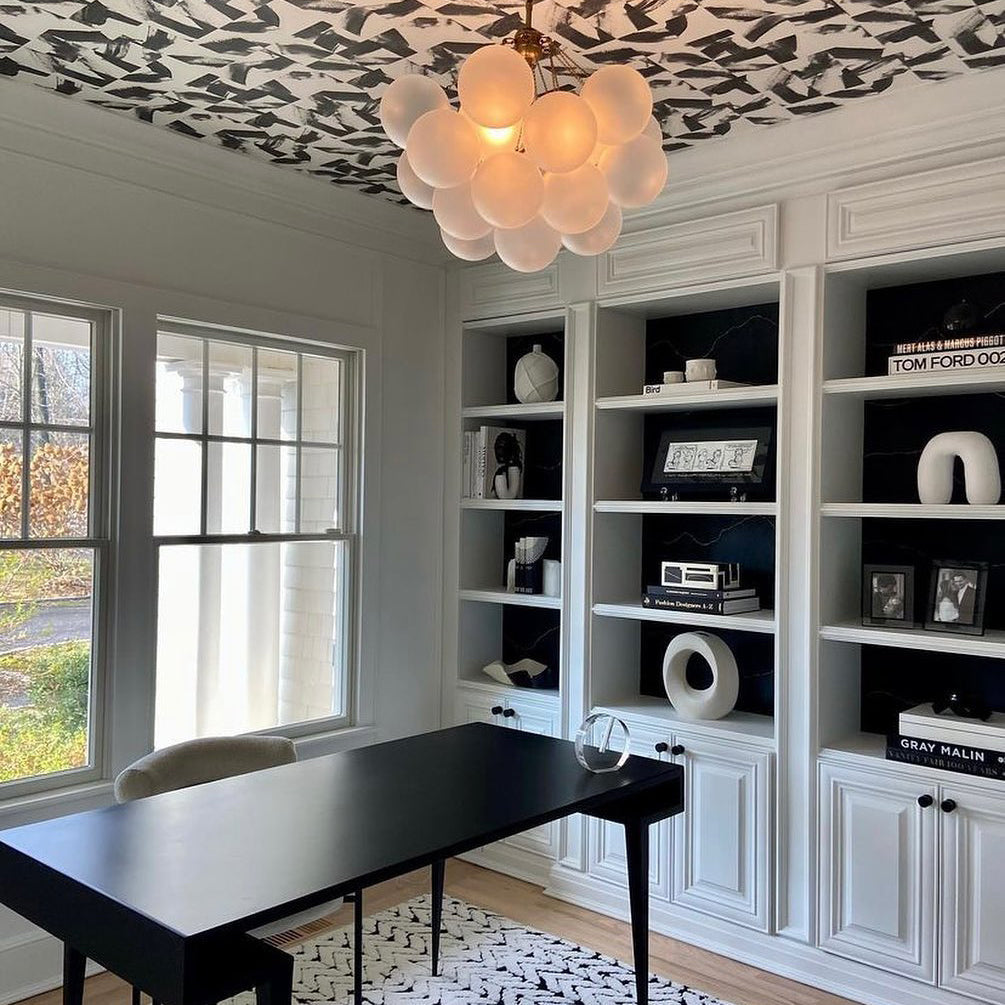 Hanging Ceiling Light Multi-Globe Frosted Glass Fixture Gold Black Chrome for Dining Room Kitchen Island Entryway Indoor Chandelier Adjustab