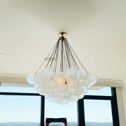 Bubble Pendant Light Multi-Globe Adjustable Ceiling Fixture Gold Black Chrome for Dining Room Living Room Foyer 19-73 Lights