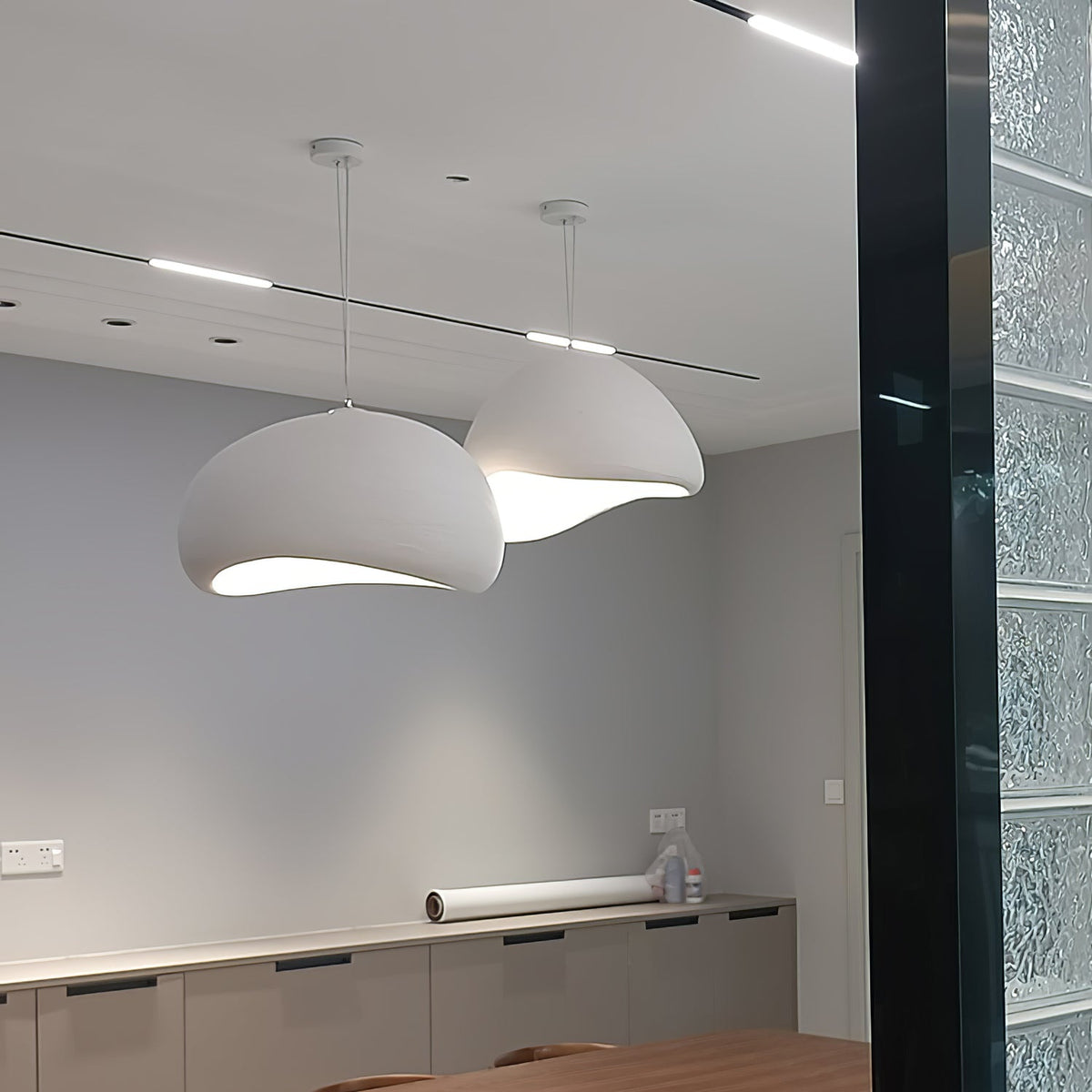 Cloud Pendant Lamp Dimmable LED Overhead Fixture Dining Room Bedroom Living Room Nursery Den Soft Glow Suspended Lighting E26 Bulb Base 12-4