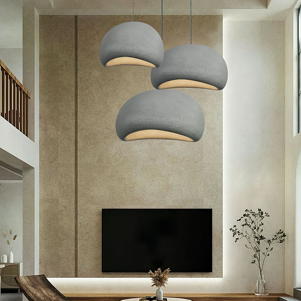 Lámpara de techo tipo domo con cable de altura ajustable, casquillo E27, luminaria regulable para isla de cocina o mesa de comedor