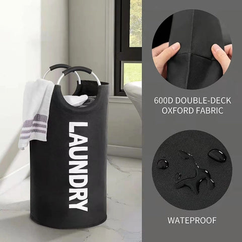 Clever Laundry Hamper - Durable Oxford Cloth, Collapsible Design