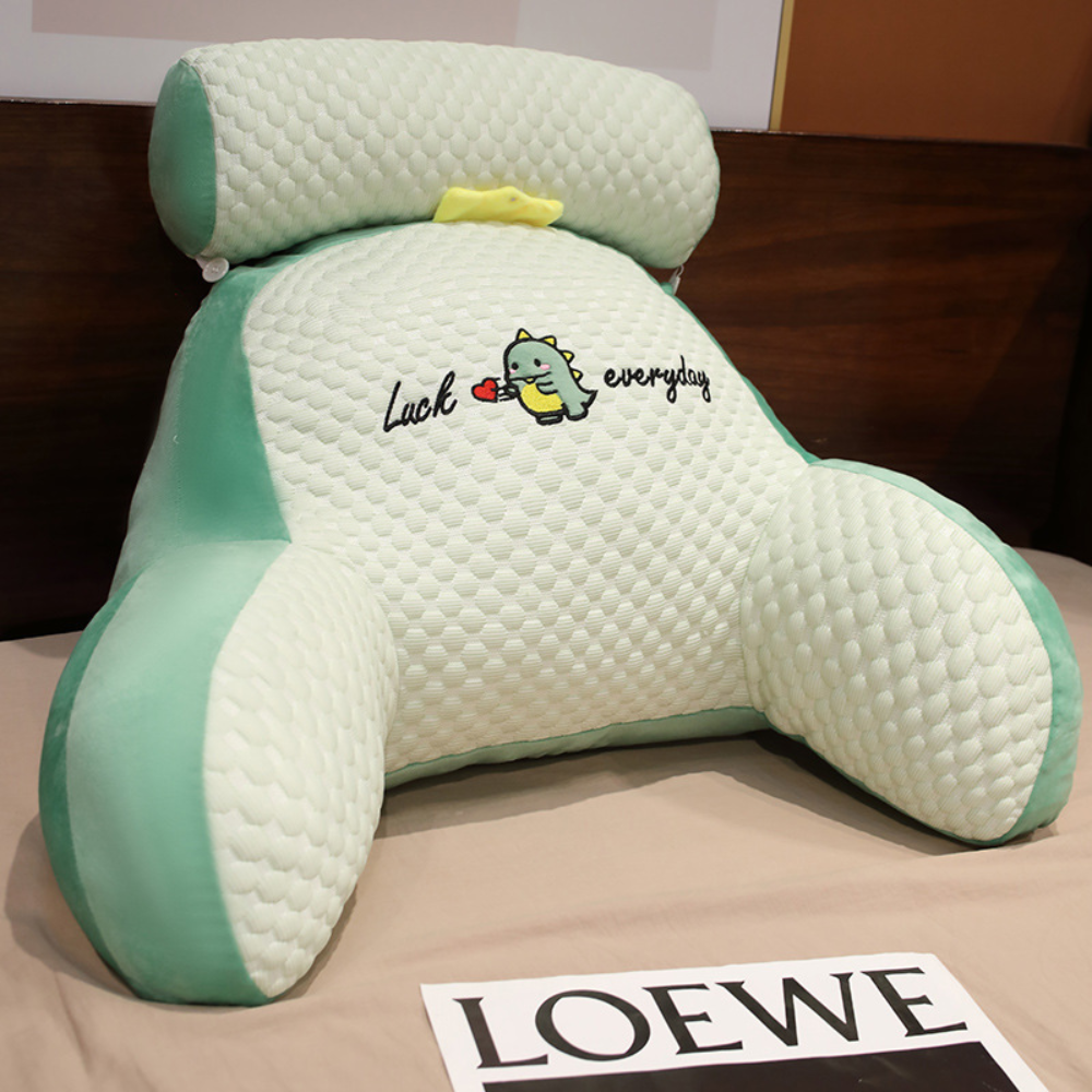 Ortekor Comfort Haven | Large Memory Foam Reading Pillow with Arm Support | Ergonomic Backrest for Relaxation and Posture Improvement