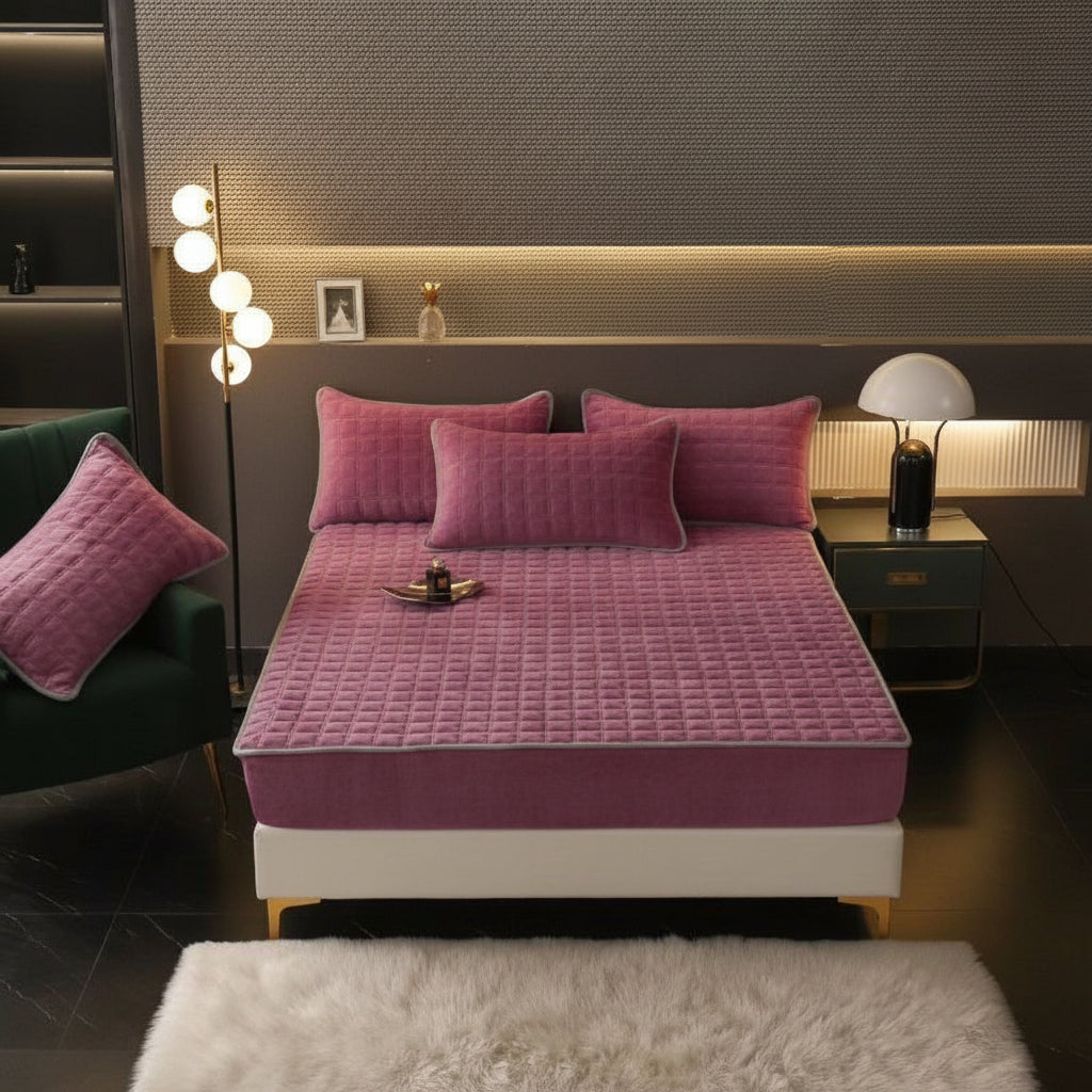 Comfort Haven | Sábana bajera ajustable suave y transpirable con diseño elástico | Funda de colchón acogedora para mayor comodidad en todas las estaciones
