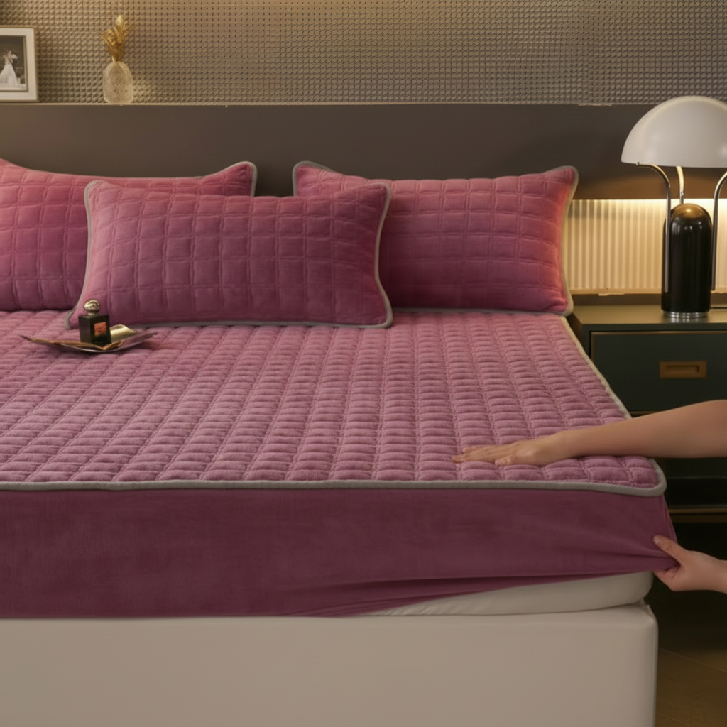Comfort Haven | Sábana bajera ajustable suave y transpirable con diseño elástico | Funda de colchón acogedora para mayor comodidad en todas las estaciones
