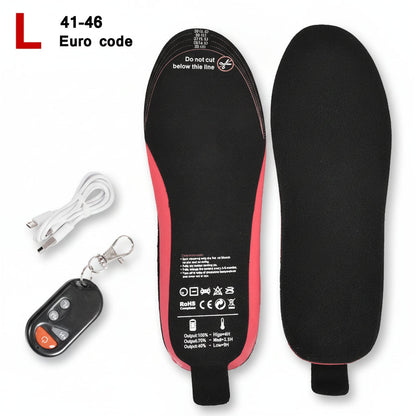 Comfort Heat | Rechargeable Heated Insoles with Wireless Remote Control | Custom Fit for Winter Warmth