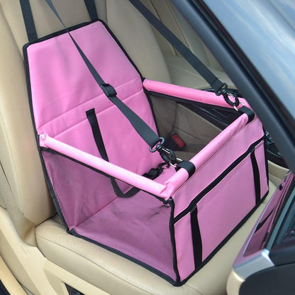 Comfort Pet Car Safety Seat with Secure Harness Straps for Safe Travel