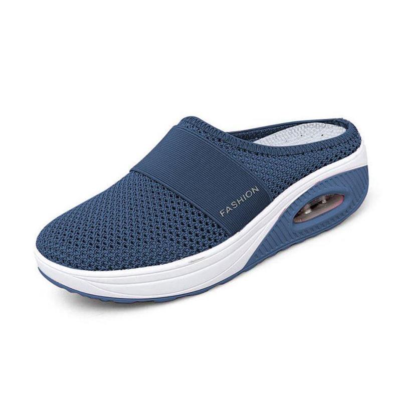 Orthopedic Slippers Women Men Air Cushion Arch Support House Shoes Indoor Outdoor Lightweight EVA Sole Diabetic Footwear Breathable Mesh