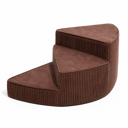 Dog Steps for Bed and Couch, Non Slip Orthopedic Foam Pet Steps with Washable Cover, Bed Stairs for Dogs and Pet Stairs for Senior Pets