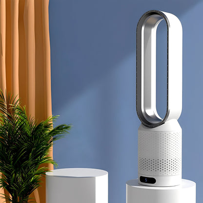 Compact Air Circulator | Bladeless Design with Remote Control | Quiet Operation for Comfortable Spaces