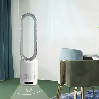 Compact Air Circulator | Bladeless Design with Remote Control | Quiet Operation for Comfortable Spaces