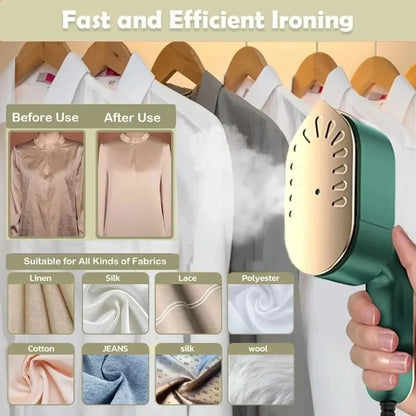 WRINKLEFLOW – Portable Clothes Steamer for Everyday Fabric Care