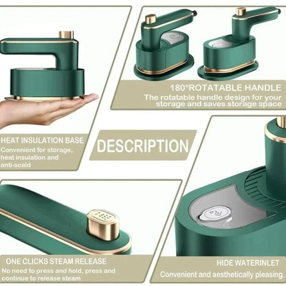 WRINKLEFLOW – Portable Clothes Steamer for Everyday Fabric Care