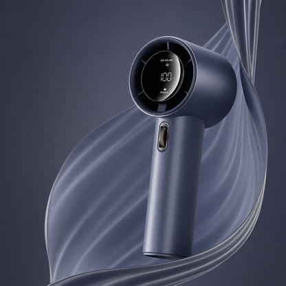 Compact Mini Handheld Fan with Digital Display | Portable Cooling Solution for Summer Comfort