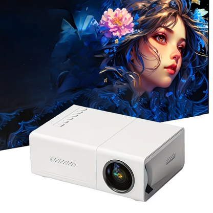 Compact Mini Projector | 1080P Portable Home Theater with Built-in Speaker for Stunning Clarity