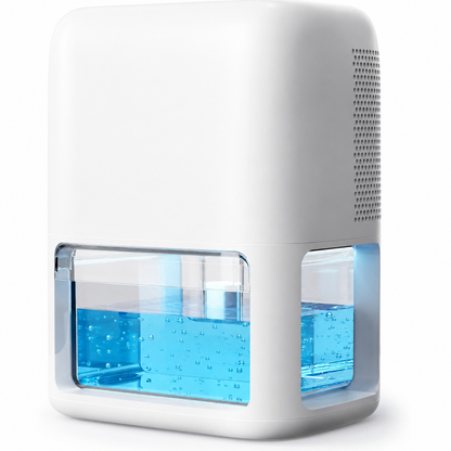 Portable Dehumidifier for Basement, Quiet Home Dehumidifier with 60 oz Tank and Auto Shut Off, Small Room Dehumidifier