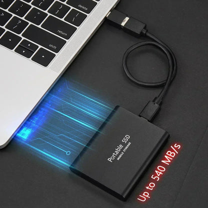 Compact Portable SSD External Hard Drive with High-Speed Data Transfer | Reliable Storage for Work and Travel