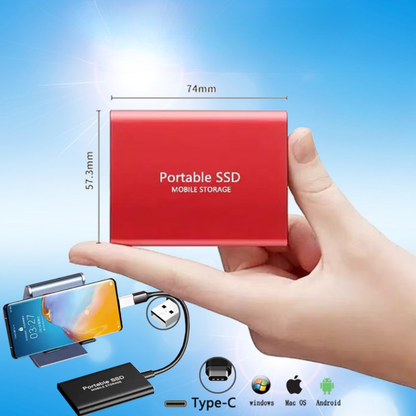 Compact SSD Storage | 512GB Portable External Drive with Fast Transfer Speed | Reliable Data Storage for Home and Travel