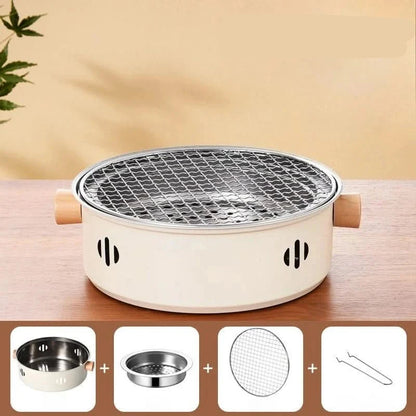 EMBERLIVA – Compact Tabletop BBQ Grill for Outdoor Cooking