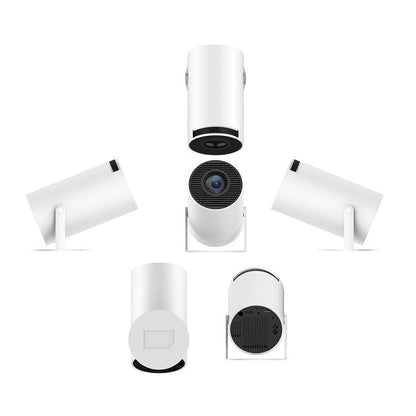 Proyector de video compacto | Soporte 4K y altavoz integrado | Experiencia de cine en casa versátil