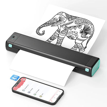 Compact Wireless Bluetooth Thermal Printer for Clear Printing Anywhere
